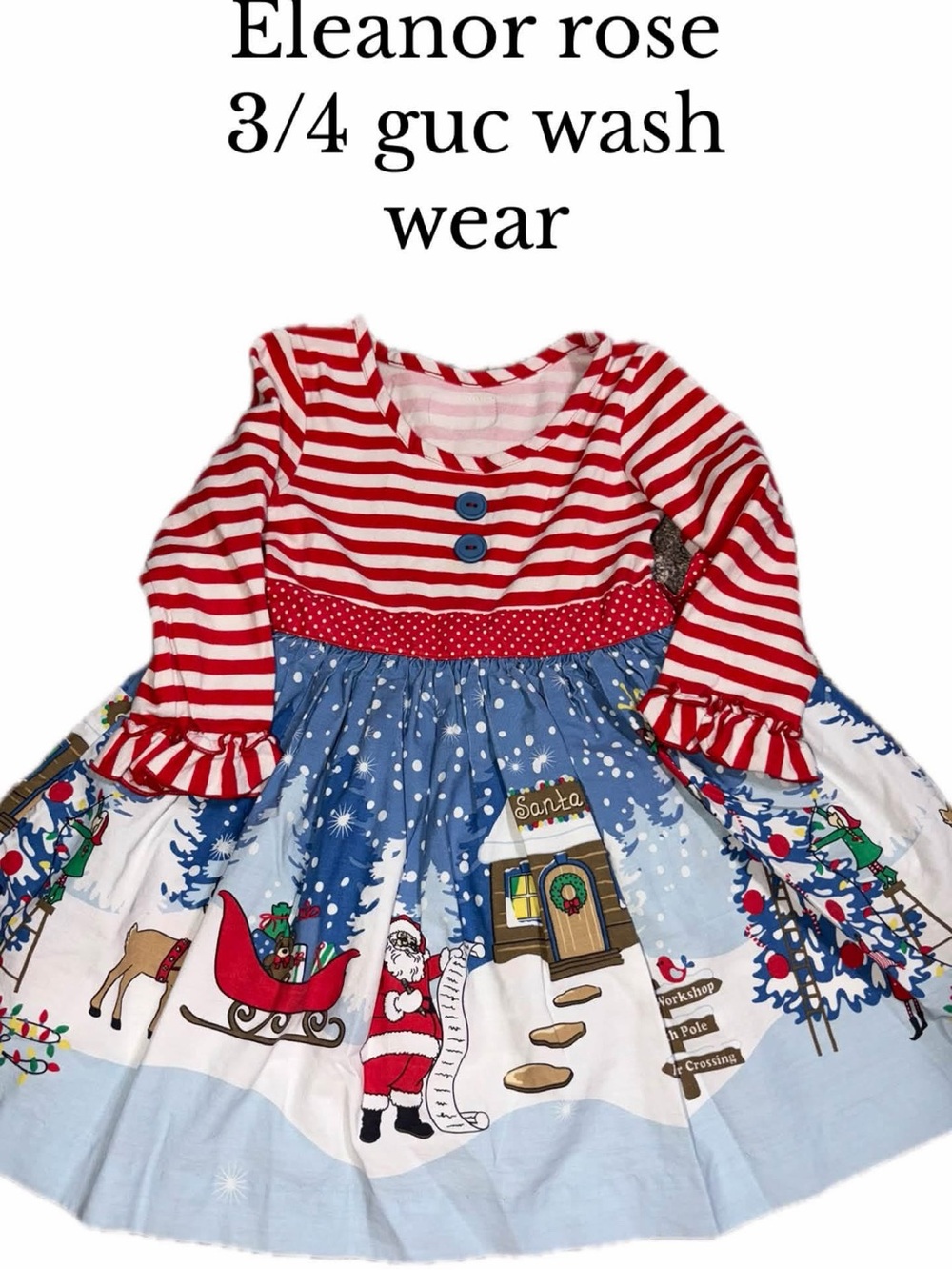 Eleanor rose Christmas list dress.